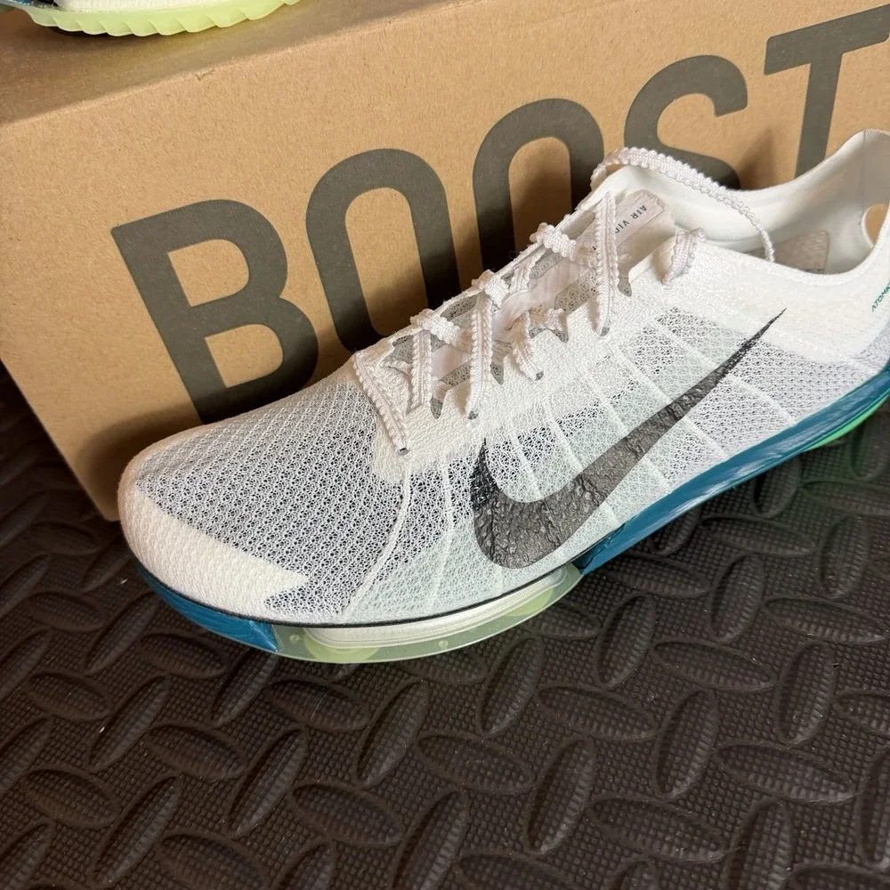 Nike Air Zoom Victory 2 Track Spikes Electric White Men‎ Size 7.5 / Women size 9